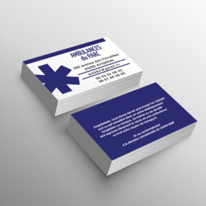 cartes de visite pour ambulance ou vsl par marquage-ambulance.com
