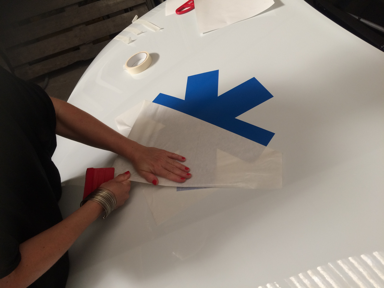 marquage de croix de vie adhésive